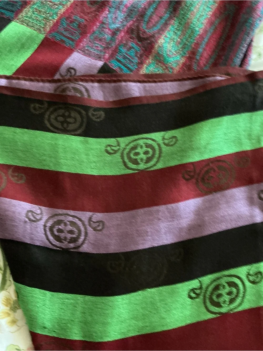 Brown Multicolor Patterned Women's Scarf